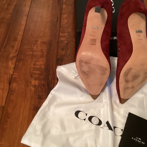 Coach Varik Pump 85 mm Suede Merlot - Picture 5 of 10